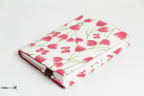 Obal na knihu otvárací - tulipány