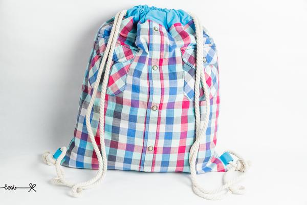 Vak Košelák - ružovo-modrý kockáč