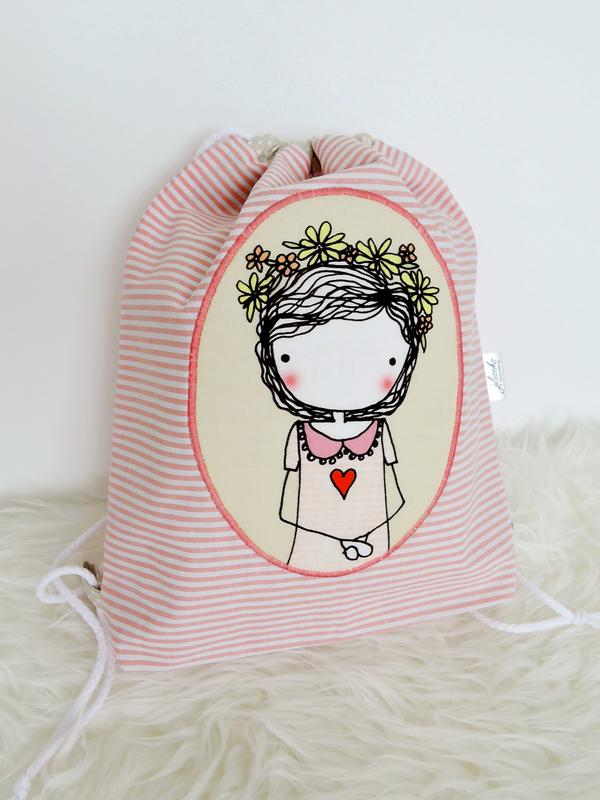 Dievčenský batôžtek - pásikavý