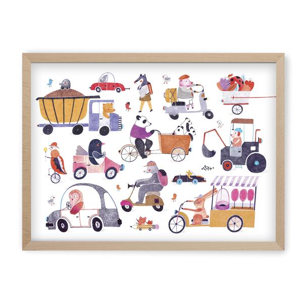 Pucle s rámom - Ráno v meste (100 p)