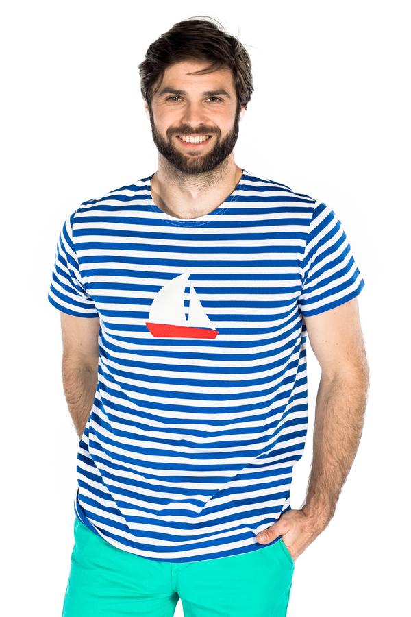 Pískacie tričko pánske s loďkou 
