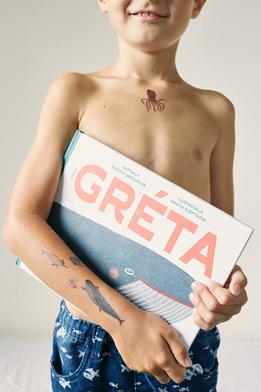 Kresky, dočasné tetovačky - Gréta thumb