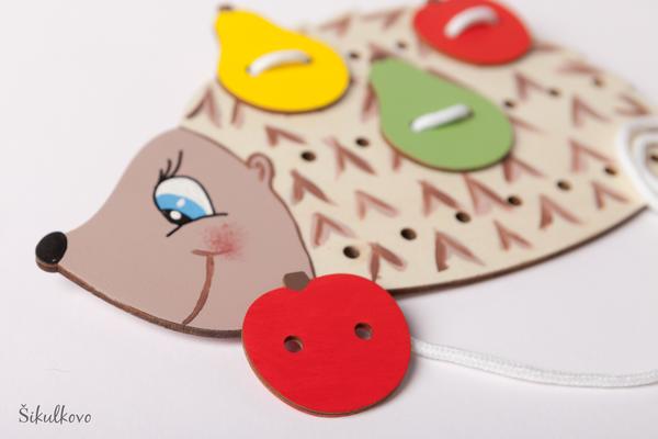 Ježko - prevliekacia edukačná hra