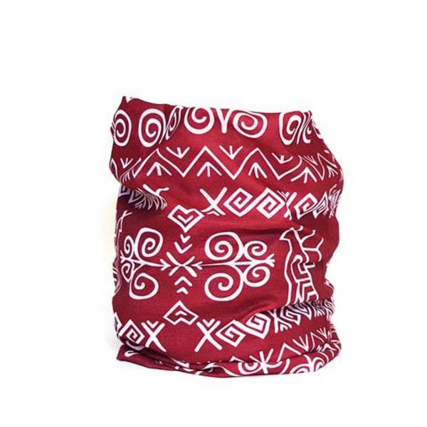 Multifunkčná šatka - Čičmany bordová