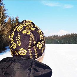 Multifunkčná šatka - bošácka čierna thumb