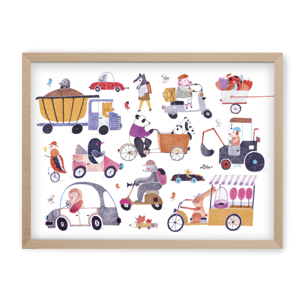 Pucle s rámom - Ráno v meste (200 p)