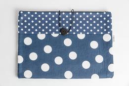 Obal na knihu - modré bodky thumb