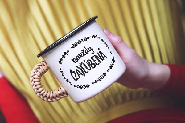 Smaltovaný hrnček - Navždy (za)ľúbená