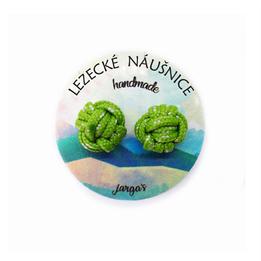 Lezecké náušnice - uzly zelené