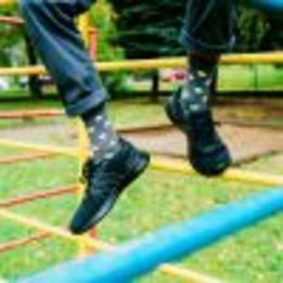 Ponožky Zelená pastelová bodky thumb