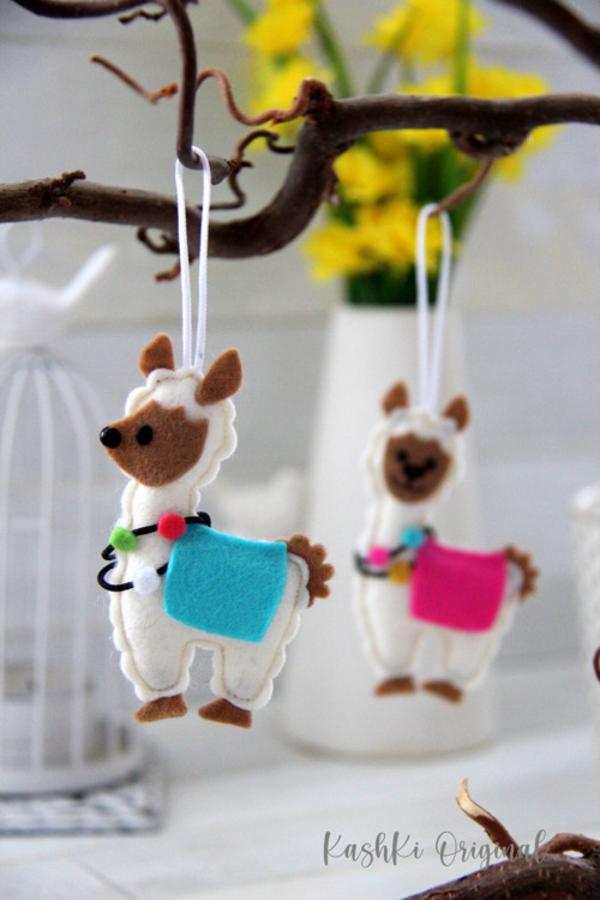 Závesná ozdoba - lama