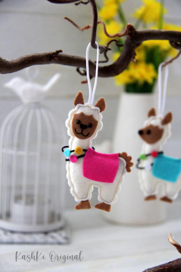 Závesná ozdoba - lama