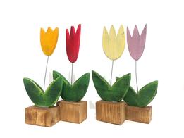 Drevená dekorácia - tulipán thumb