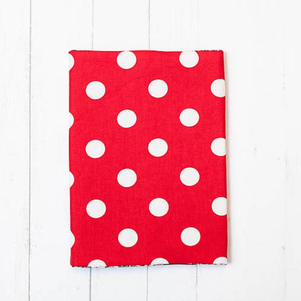 Obal na knihu otvárací - červené guľôčky