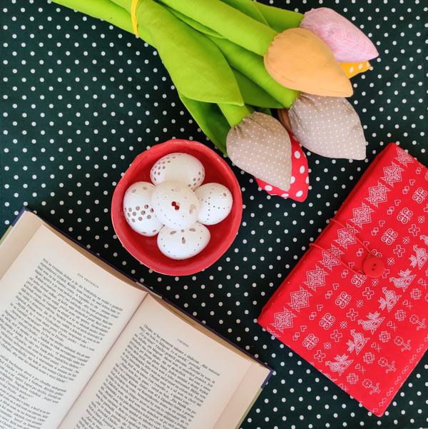 Obal na knihu - Čičmany červené