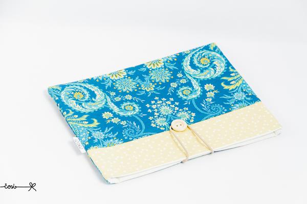 Obal na knihu M - modrý ornament