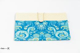 Obal na knihu M - modrý ornament thumb