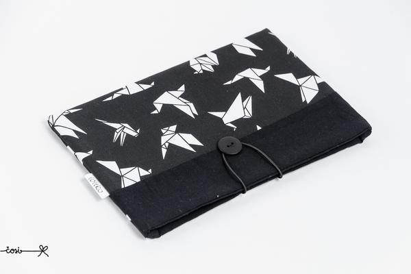 Obal na knihu - origami na čiernej