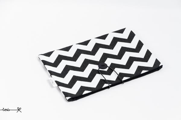 Obal na knihu - čierny chevron