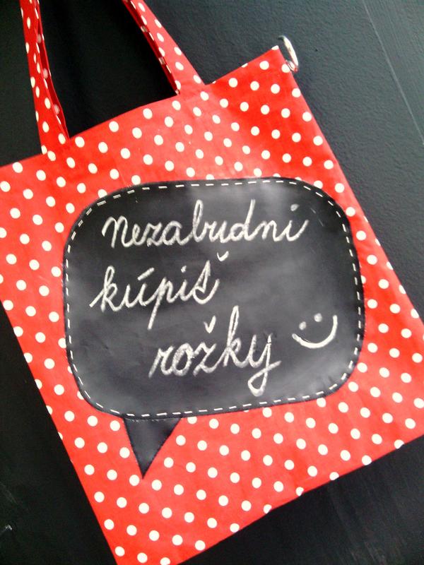 Nákupka tabuľová - červené bodky