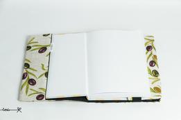 Obal na knihu otvárací - olivy thumb