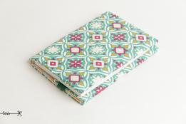 Obal na knihu otvárací - zelený ornament thumb
