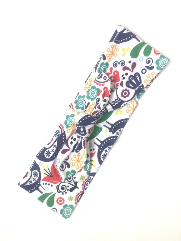 Úpletová čelenka - kvetinová folklórna