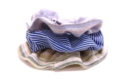 Scrunchie gumička - modrá pásikavá thumb