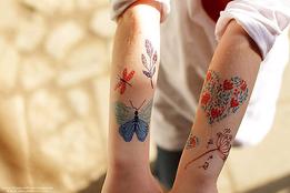 Kresky, dočasné tetovačky - na lúke thumb