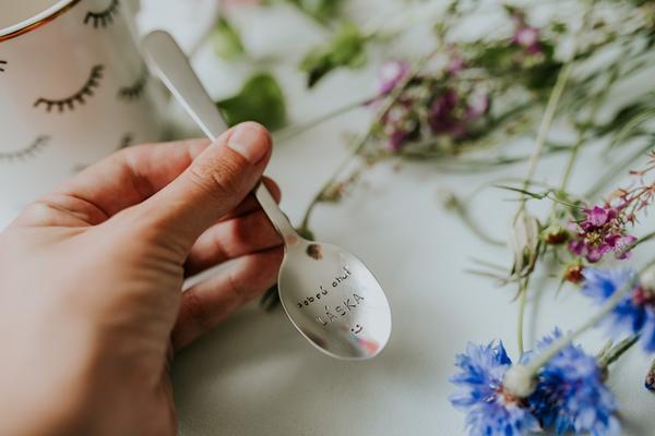 Čajová lyžička - dobrú chuť, LÁSKA