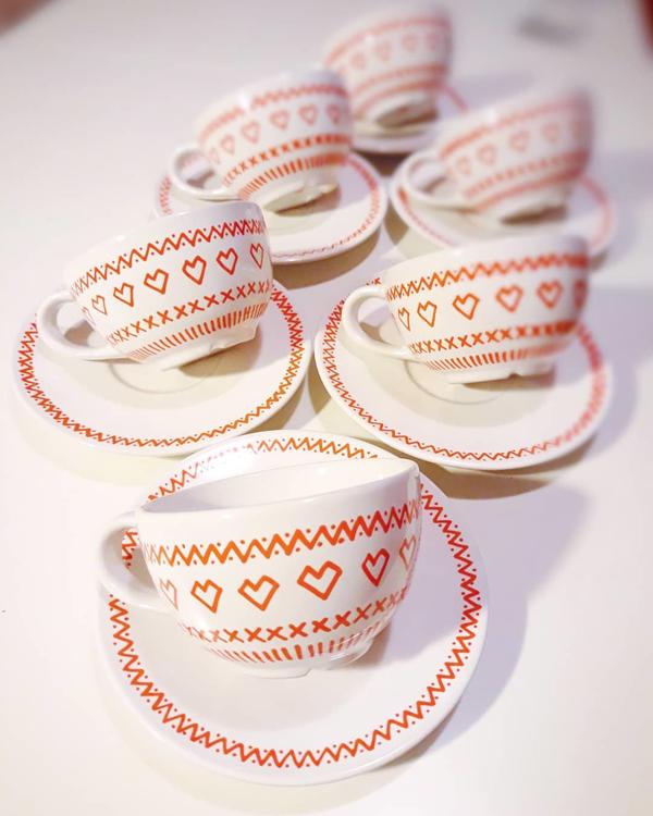 Šálka s podšálkou - Čičmany