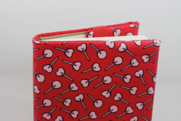 Obal na knihu otvárací - srdiečkové lízatká thumb