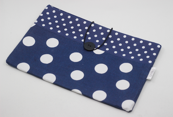 Obal na knihu S - biele bodky