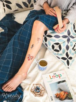 Kresky, dočasné tetovačky - Na lúke thumb