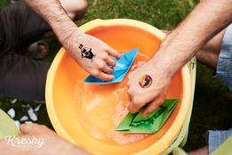 Kresky, dočasné tetovačky - Pirátske thumb