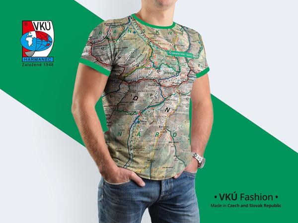 Mapyčko - pánske tričko s mapou Západné Tatry (Roháče)