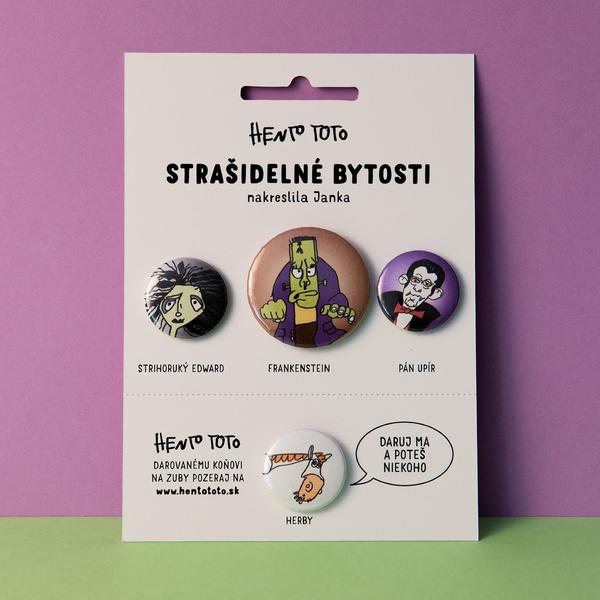 Sada odznakov - Strašidelné bytosti