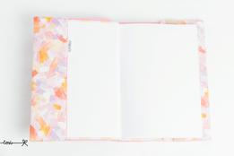 Obal na knihu otvárací - art ružový thumb