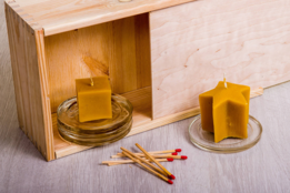 Sviečka z včelieho vosku - hviezda thumb