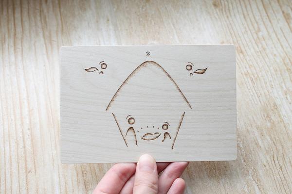 Drevená pohľadnica - Betlehem