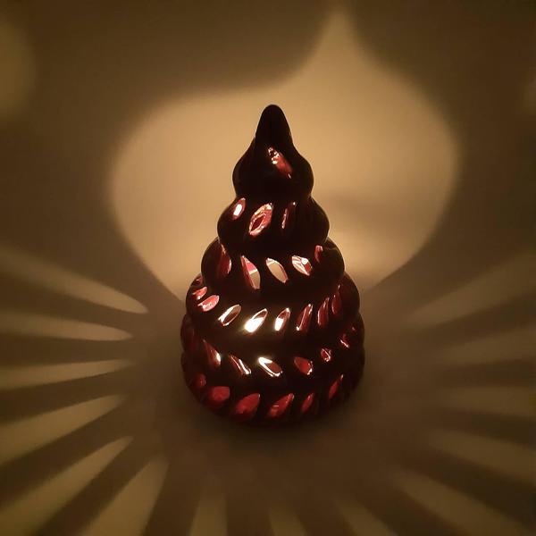 Svietnik Stromček bordový