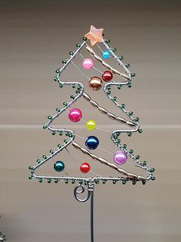 Zápich - vianočný stromček farebný