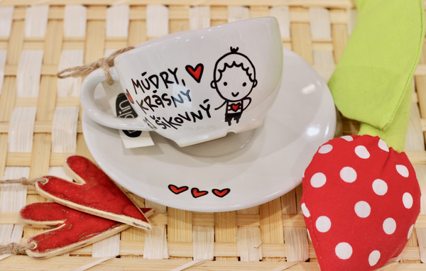 Šálka s podšálkou - Múdry, krásny aj šikovný