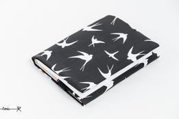 Obal na knihu otvárací - biele lastovičky thumb