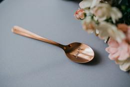 Medená čajová lyžička - miluji Te thumb