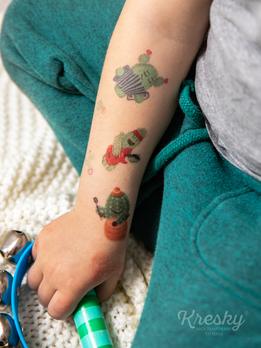 Kresky, dočasné tetovačky - Kaktusová kapela thumb