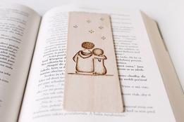 Drevená záložka - zaľúbení thumb