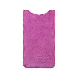 Ochranné puzdro na telefón z brúsenej kože ružové 4XL