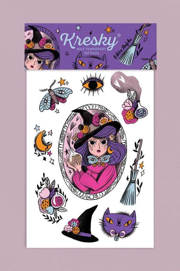 Kresky, dočasné tetovačky - Bosorácke