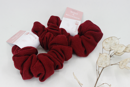 Scrunchie gumička - bordová thumb